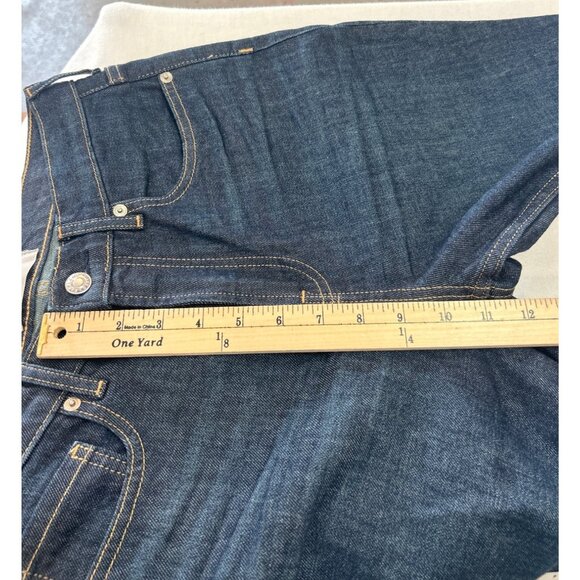 Everlane Womens High-Rise Straight Leg Jeans 28R Dark Wash Denim - Picture 7 of 9